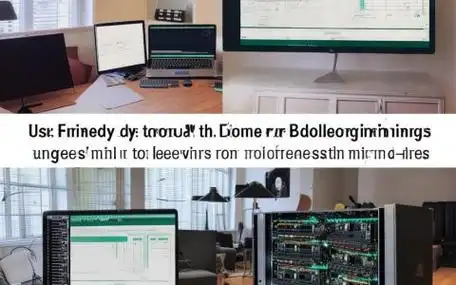 An illustration of a high-performance mining rig in action, showcasing its components and efficiency in a hosted environment